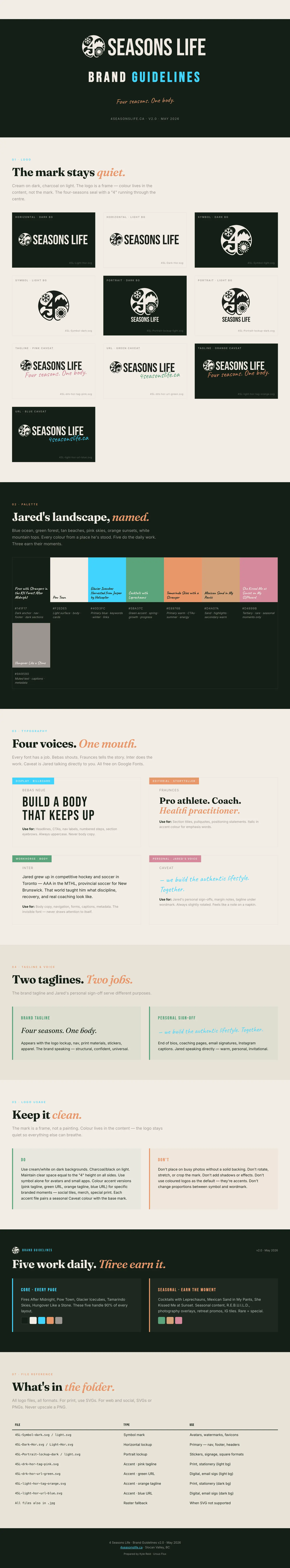 4 Seasons Life Brand Guidelines