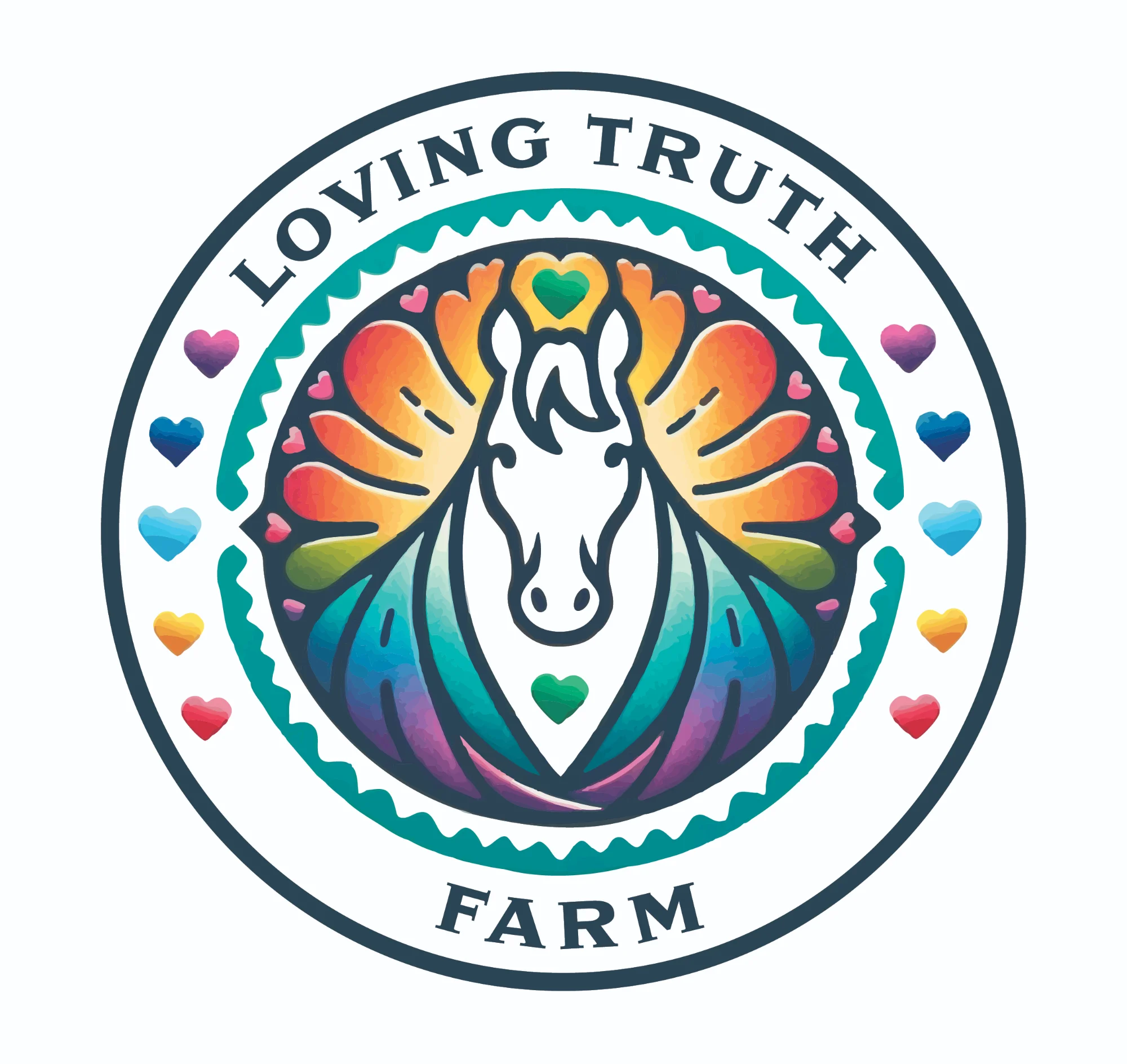 Loving Truth Farm — equine therapy visual identity and logo