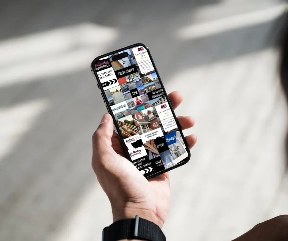 Reid's Roofing & Insulation Alberta social media content and branded templates