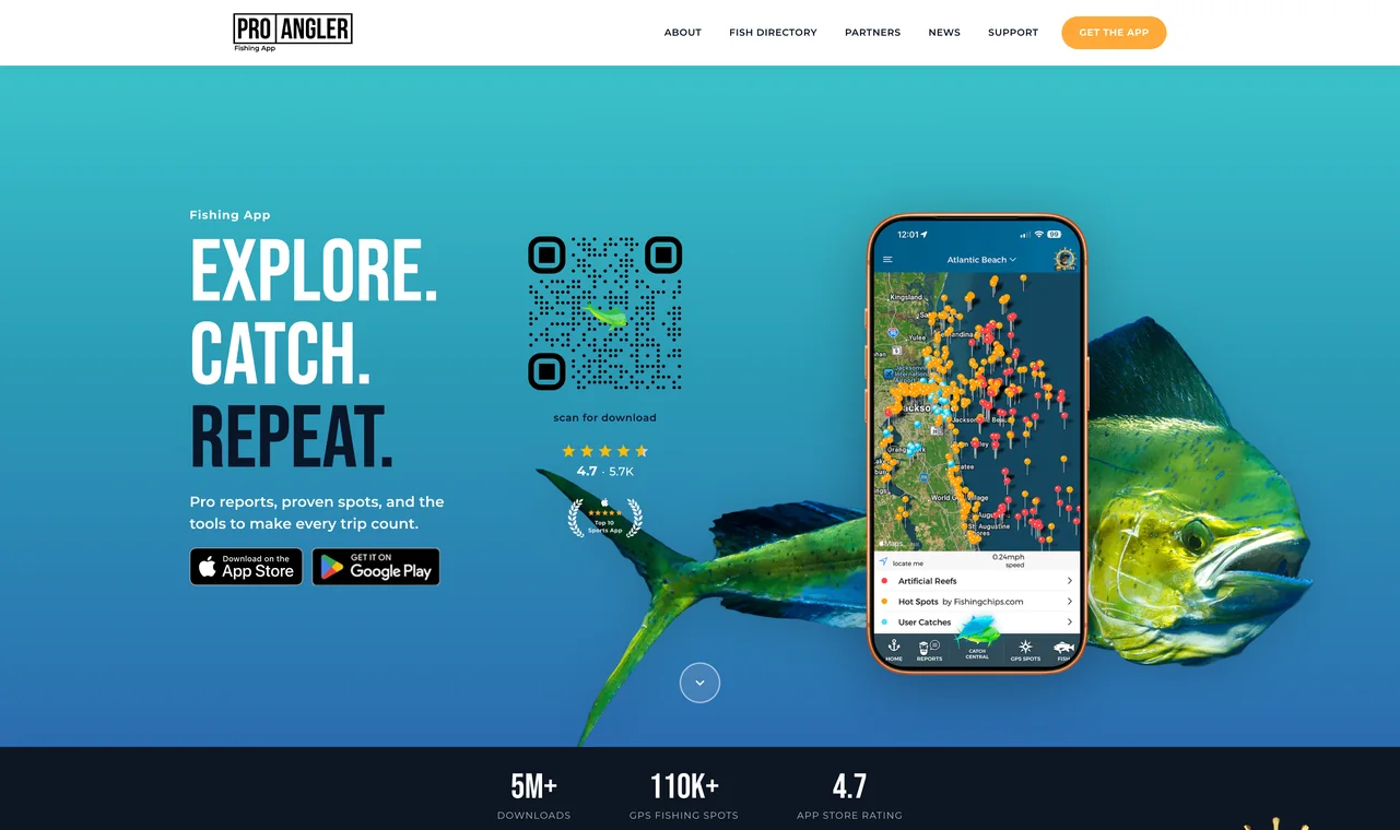 Pro Angler website and theme refresh, proangler.us